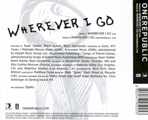 Okładka: OneRepublic - Wherever I Go