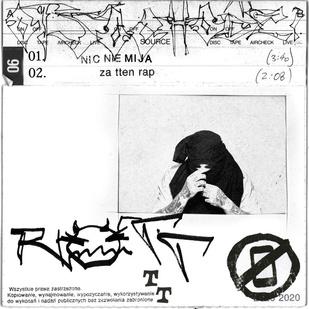 Okładka: NIC NIE MIJA / za tten rap