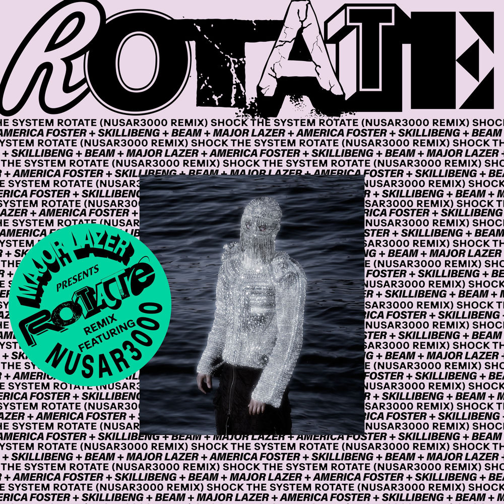 Okładka: RoTATe wiTh aMeRiCa FOsTeR, sKiLLiBeNg aNd bEAM (Nusar3000 Remix)