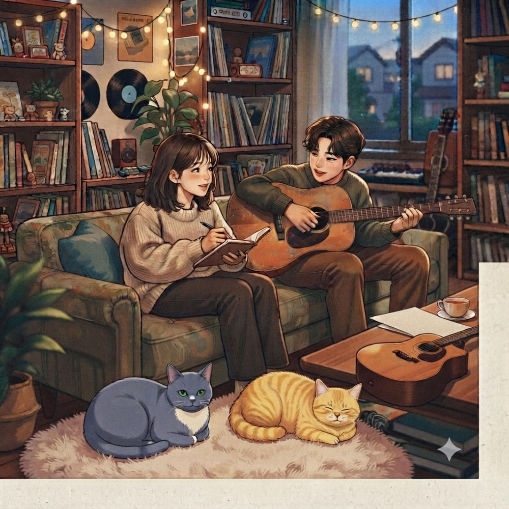 Okładka: 햇살에 기대어(Basking in the Sunlight)
