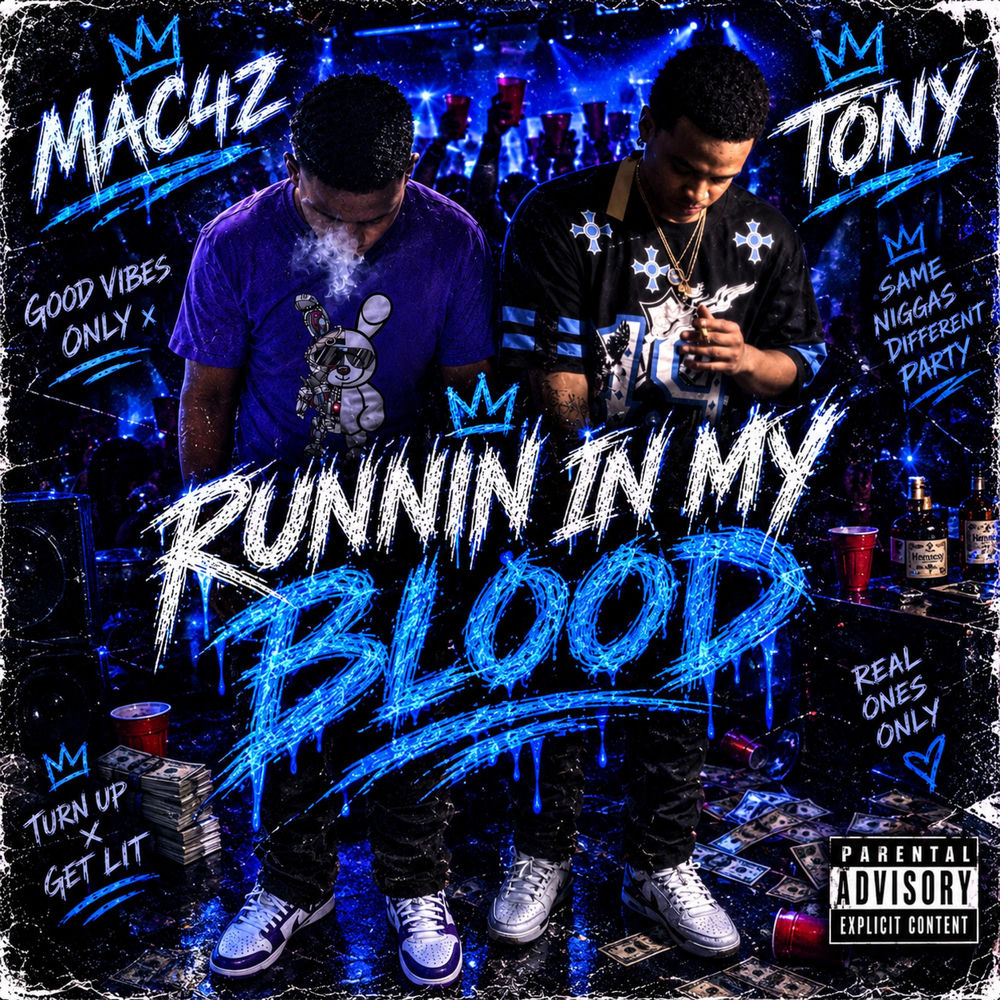 Okładka: Runnin In My Blood (feat. Ft Mac4z)