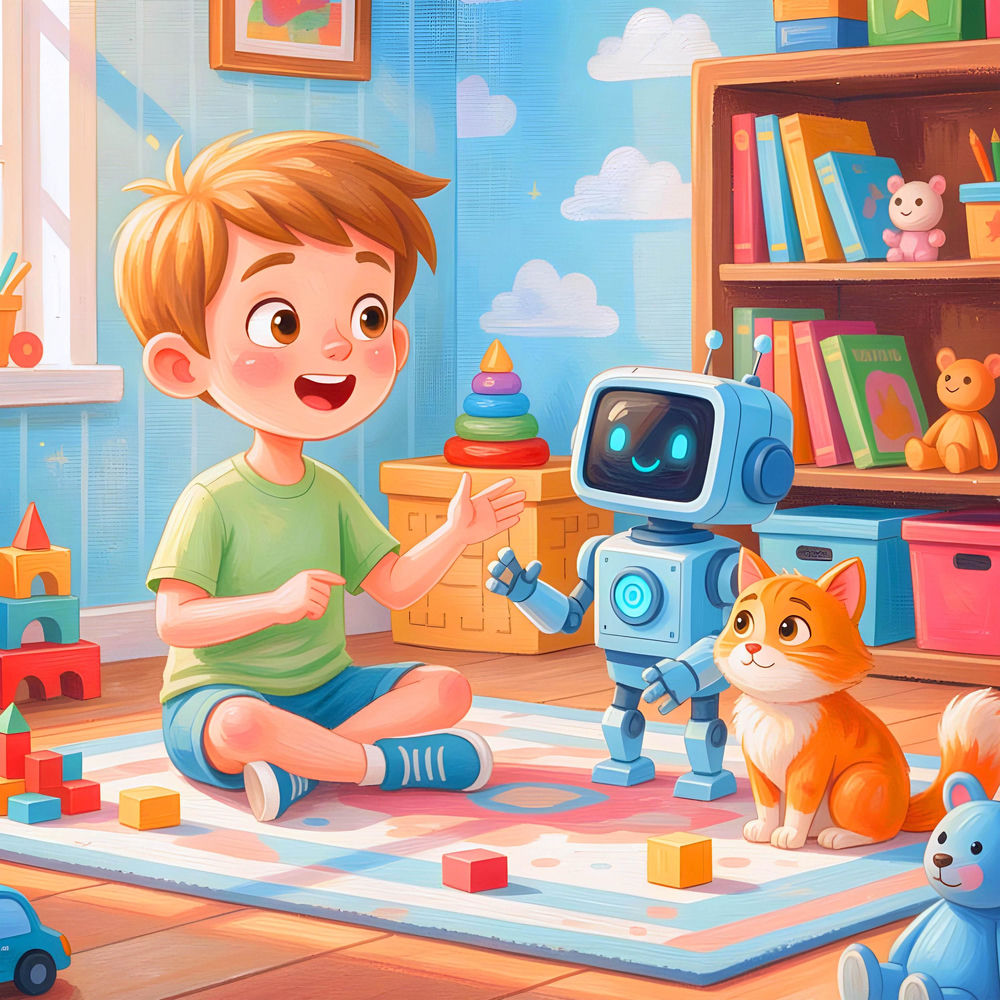 Okładka: Robot i kot