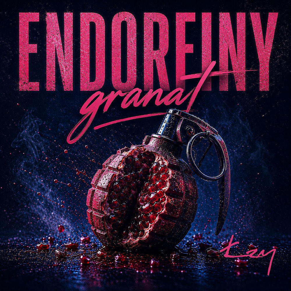 Okładka: Endorfiny Granat (DZIEŃ)